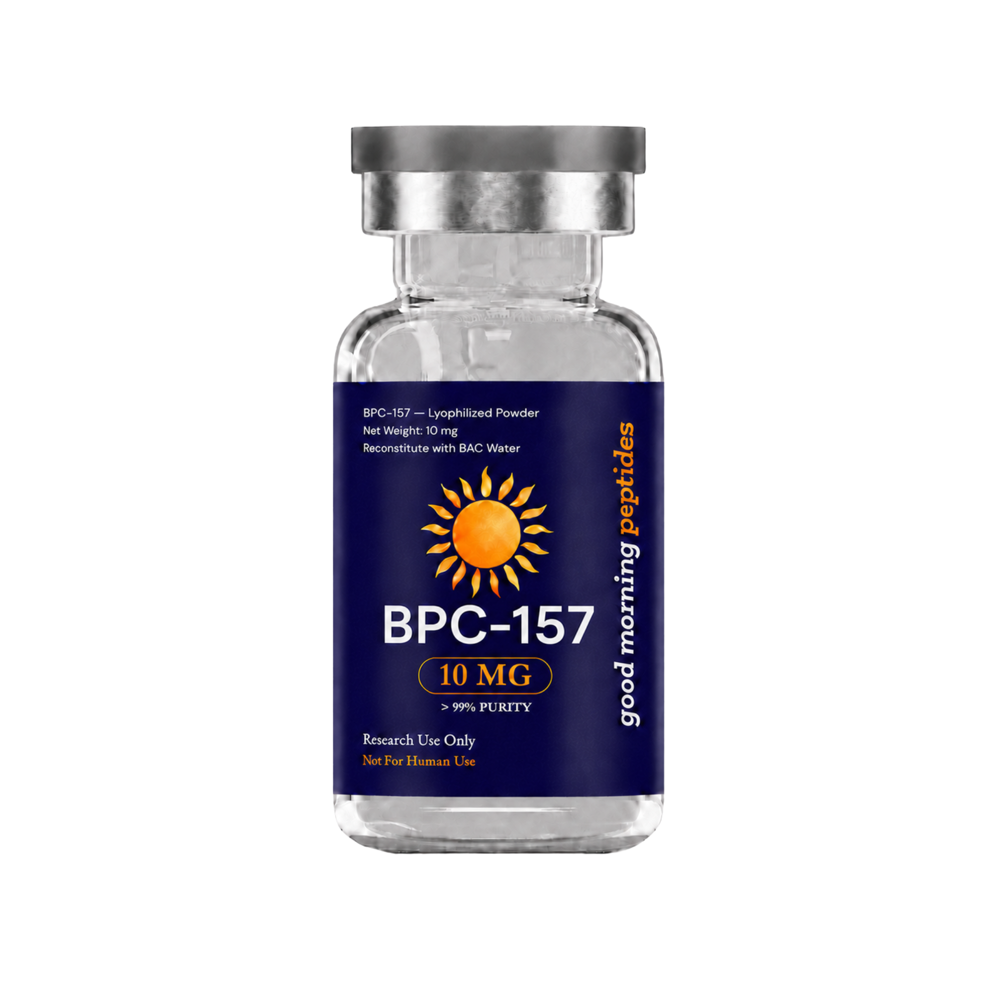 BPC-157 10MG research peptide vial